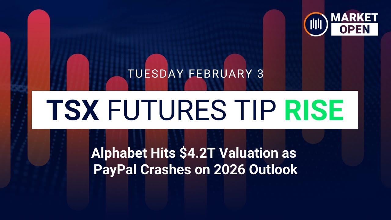 Market Open:  Alphabet Hits $4.2T Valuation as PayPal Crashes on 2026 Outlook
