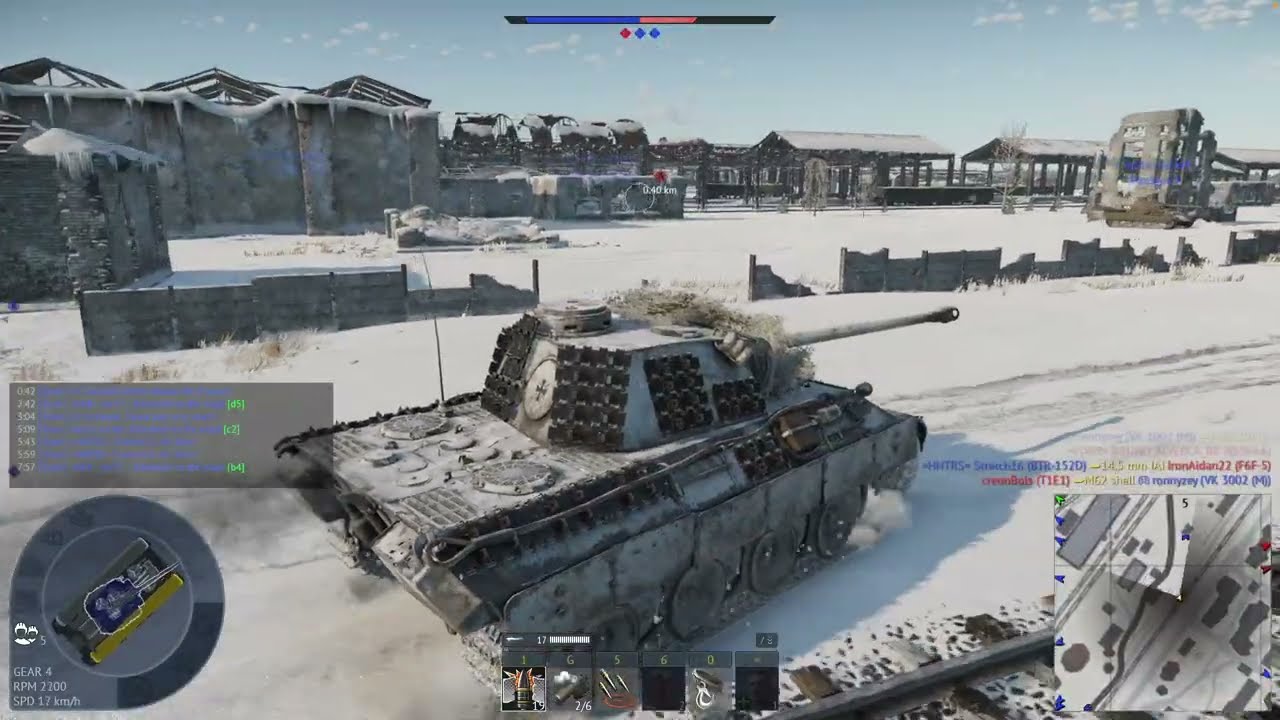War Thunder: Germany - Panther D & Tiger H1 GRB Gameplay (No Commentary)