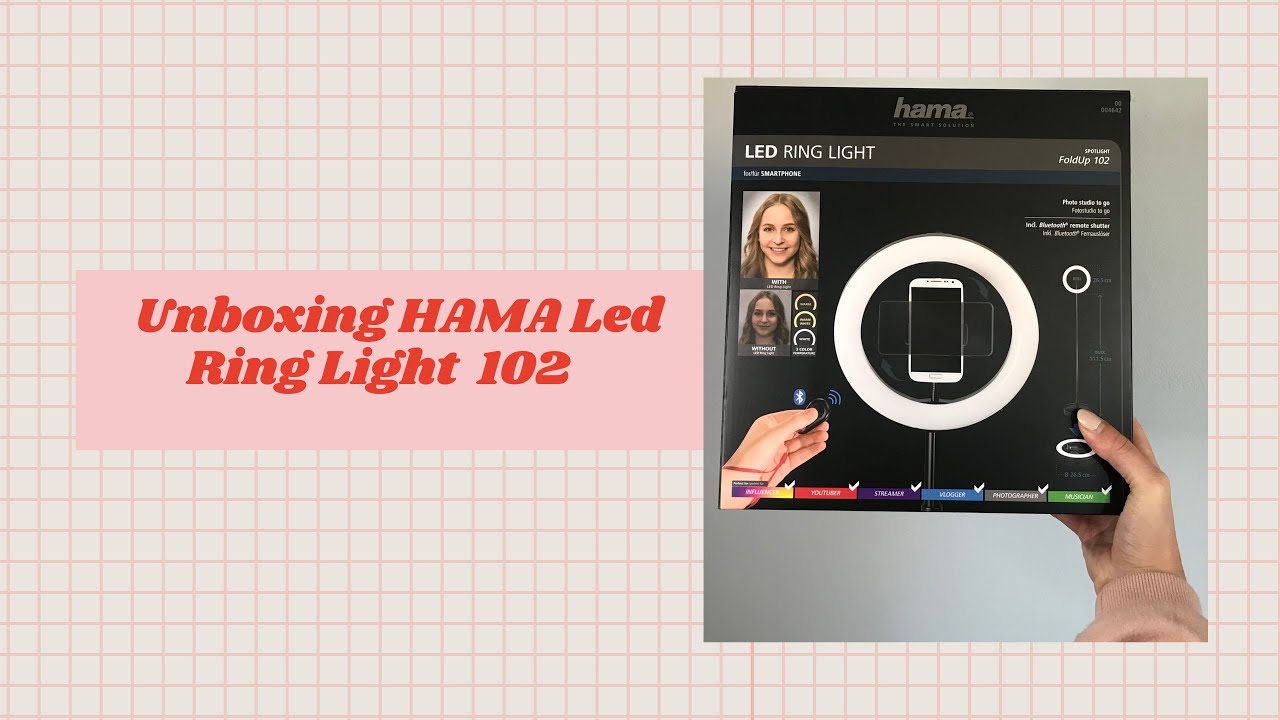 UNBOXING HAMA Led Ring Light 102