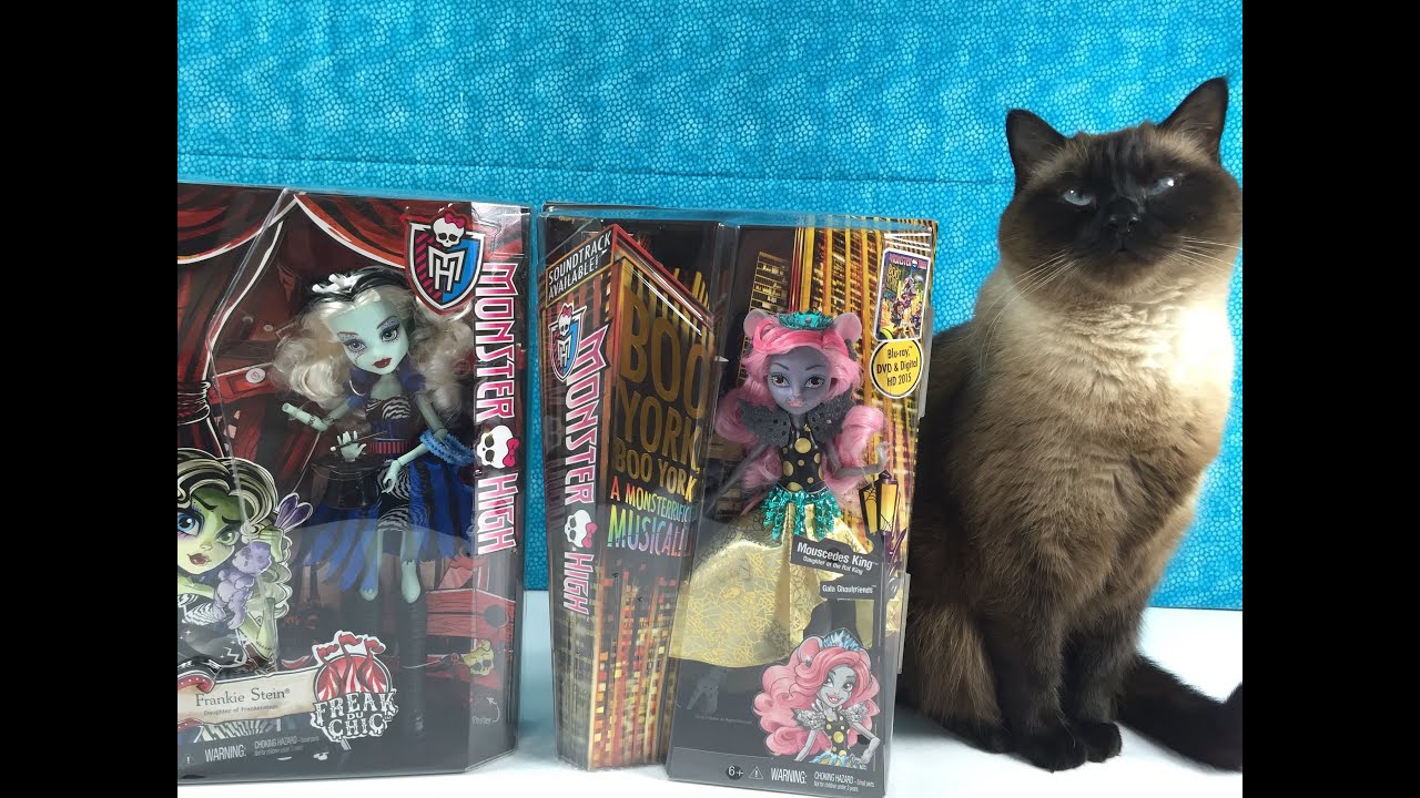 MH Frankie Stein Freak Du Chic Mouscedes King Boo York Monster High Doll Unboxing