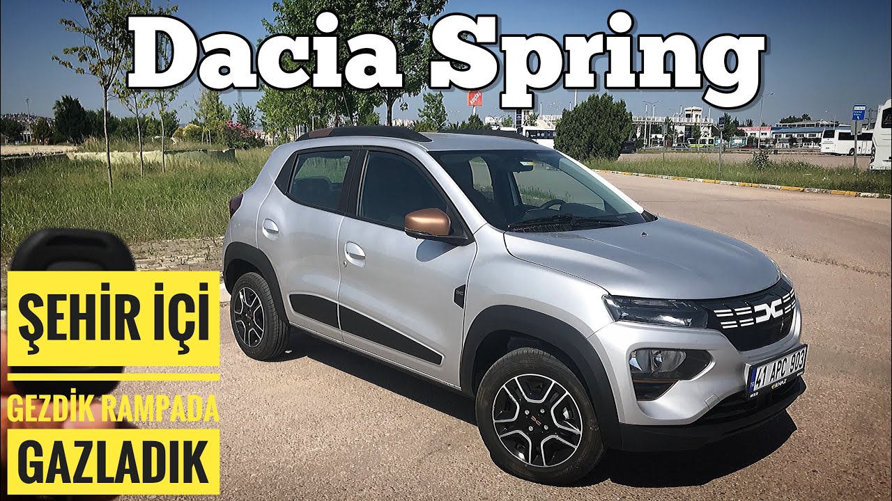 Dacia Spring Şehir İçinde Gezdik Rampada Zorladık 0/100 yaptık