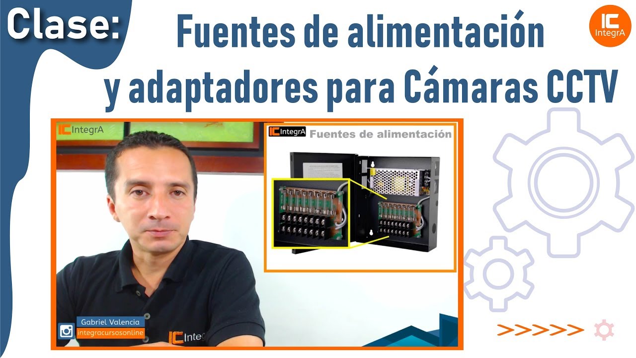 Fuentes de alimentación y adaptadores para cámaras de seguridad CCTV