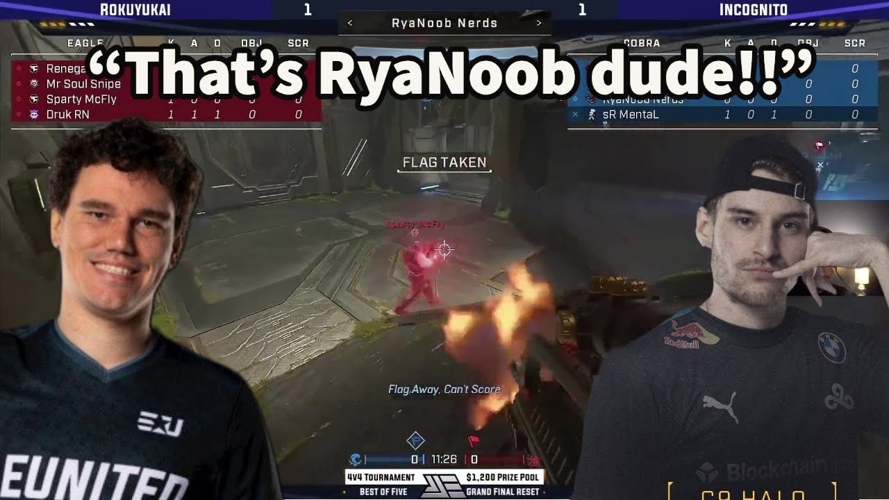 SSG Bound Reacts To RyaNoob Using Grapple To Run The Flag Against Spartan!!