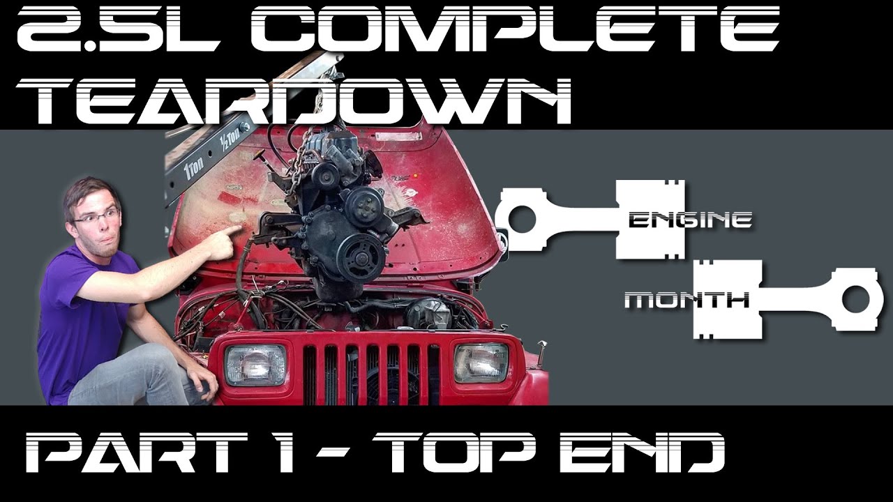 Полная разборка 4-цилиндрового двигателя Jeep 2,5 л, часть 1