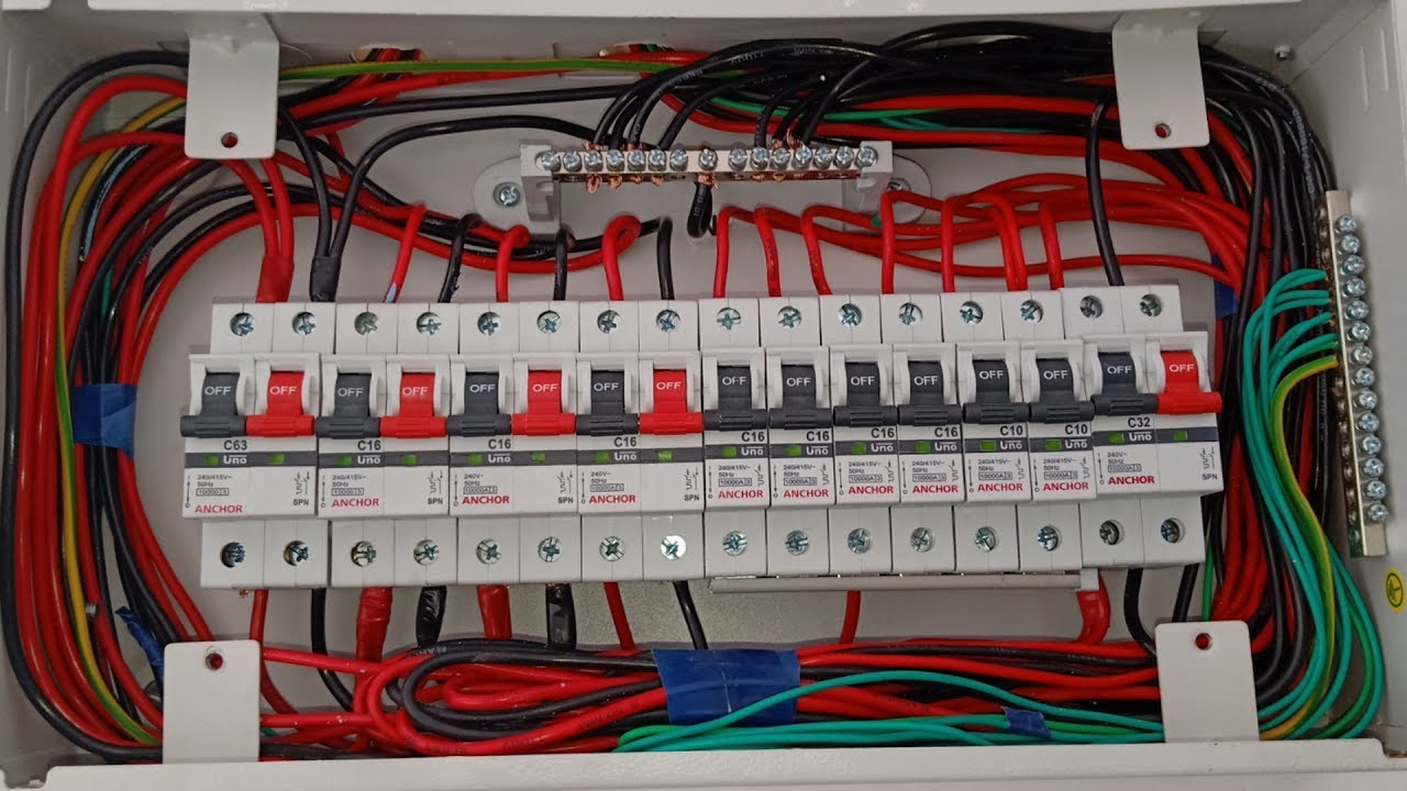 MCB distribute Box full dressing and termination ।। ewc ।। MCB box connection
