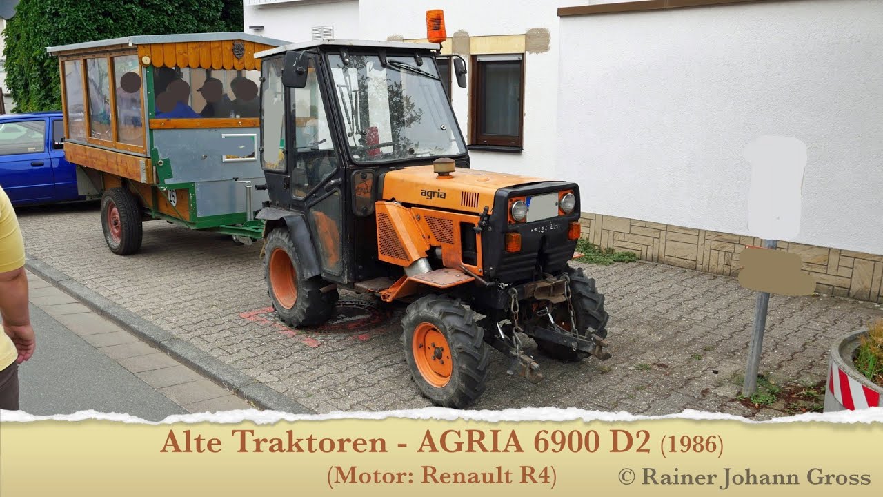 Alte Traktoren - AGRIA 6900 D2 (1986) - (Motor: Renault R4)