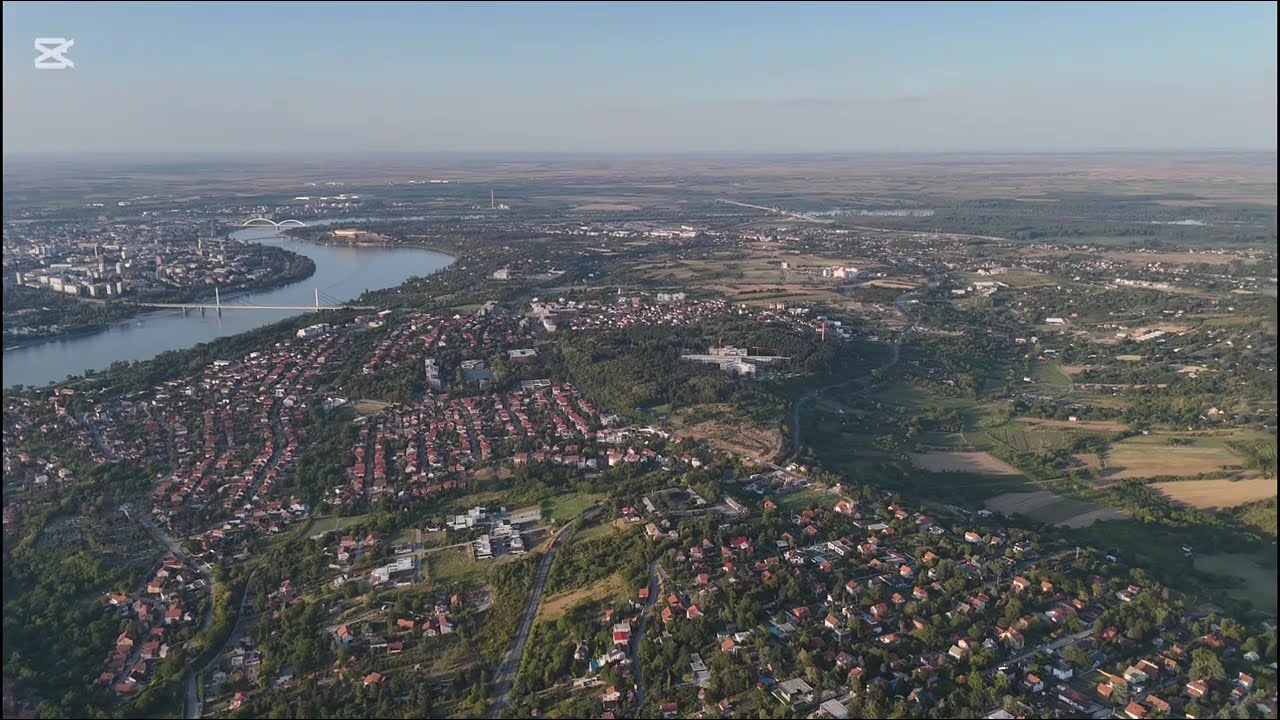 Od tunela Iriški venac, preko Paragova do Sremske Kamenice i četvrtog novosadskog mosta -dron snimak