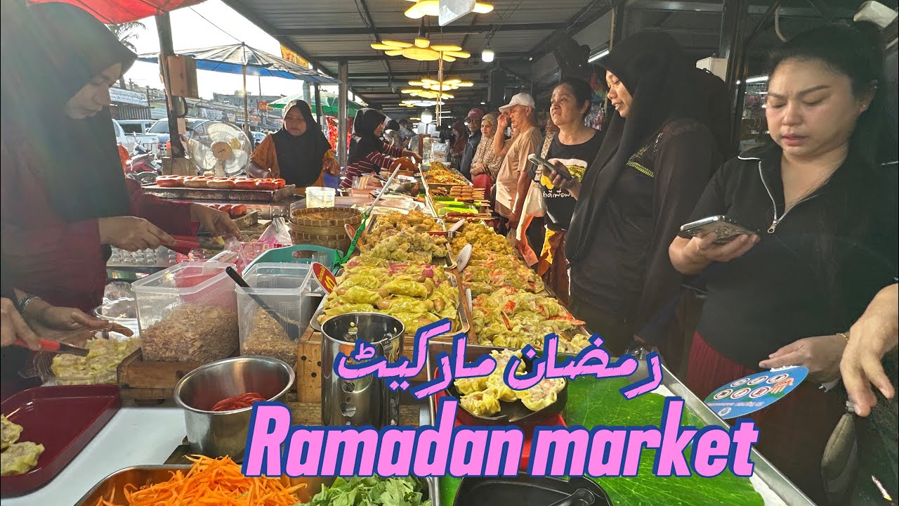 Thai🇹🇭Ramadan Rush in Thailand 🇹🇭 !The Bazaar Before the iftar in Bkk 