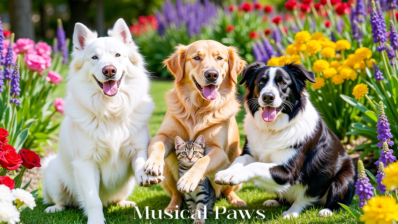 12 часов телепередач о домашних животных для собак и кошек 🐶🐱 Успокаивающая музыка и видео для сн...