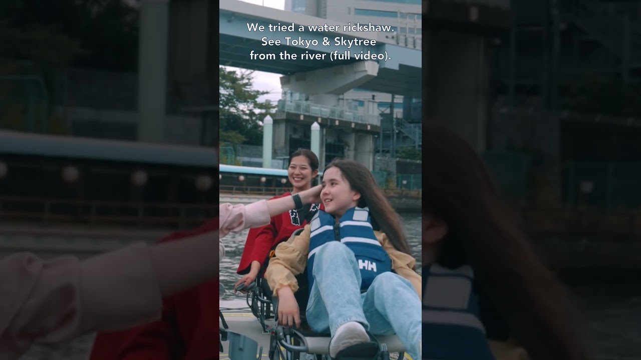 We tried a water rickshaw  
