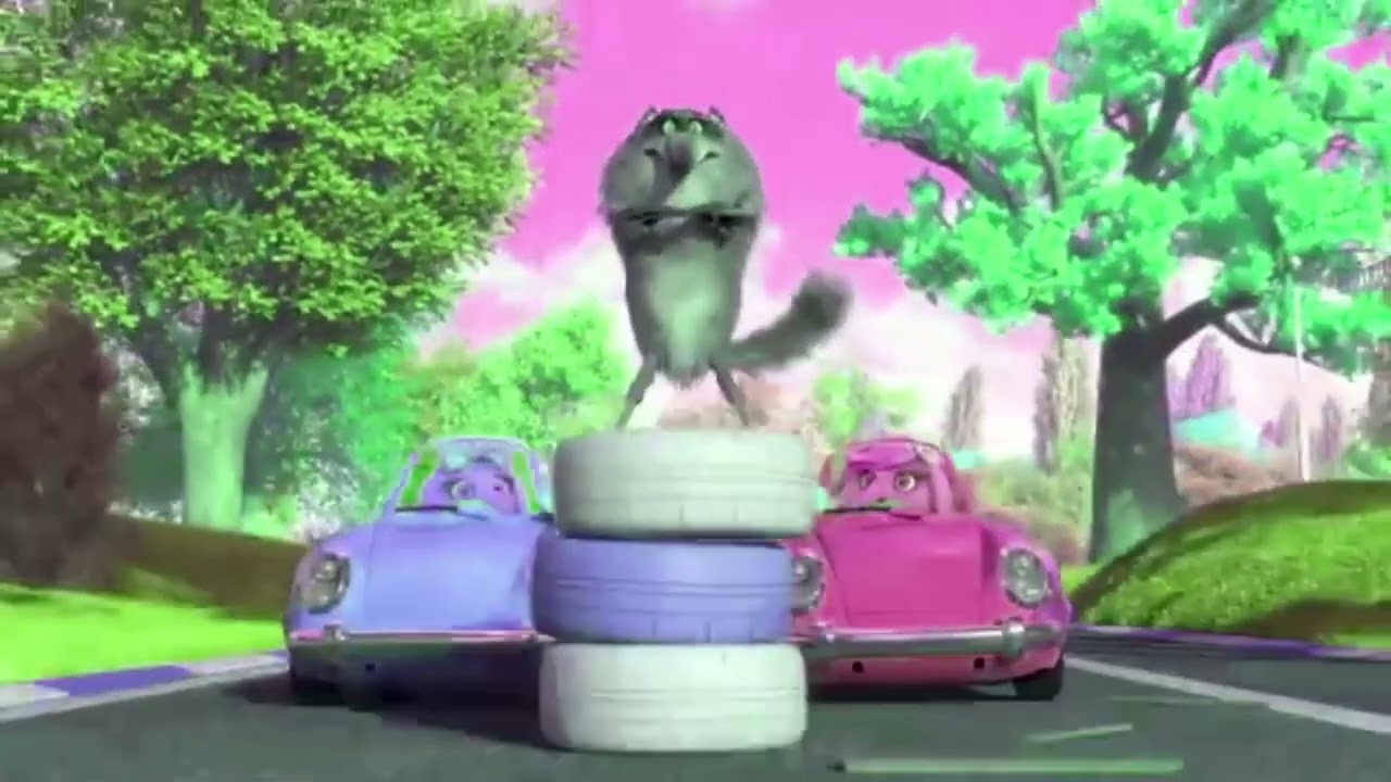 “Wolf’s Funny Wheel Trick During the Sunny Bunnies Race!🐺🐰/Klasky Csupo 2001 Effects#1millionviews