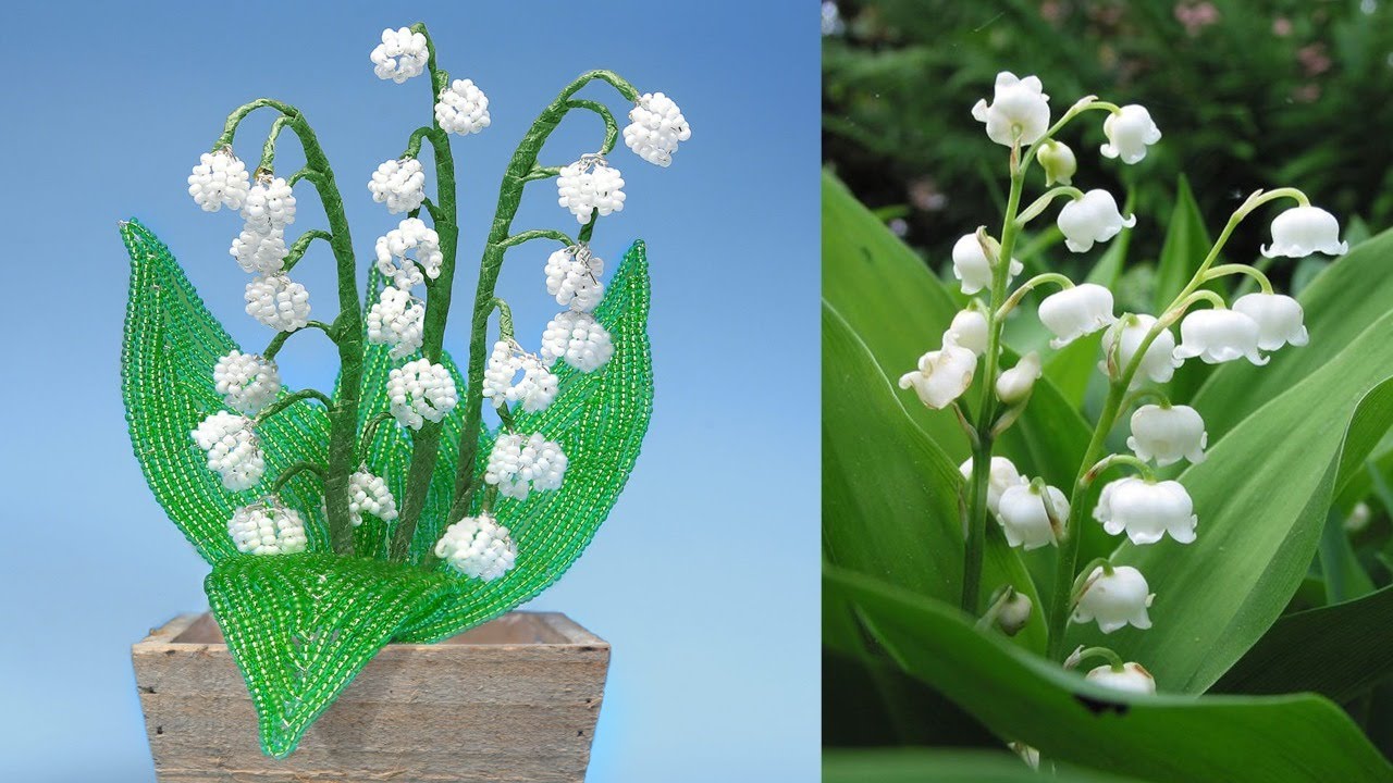 How to make a French Beaded Flower - Lily of the Valley Tutorial