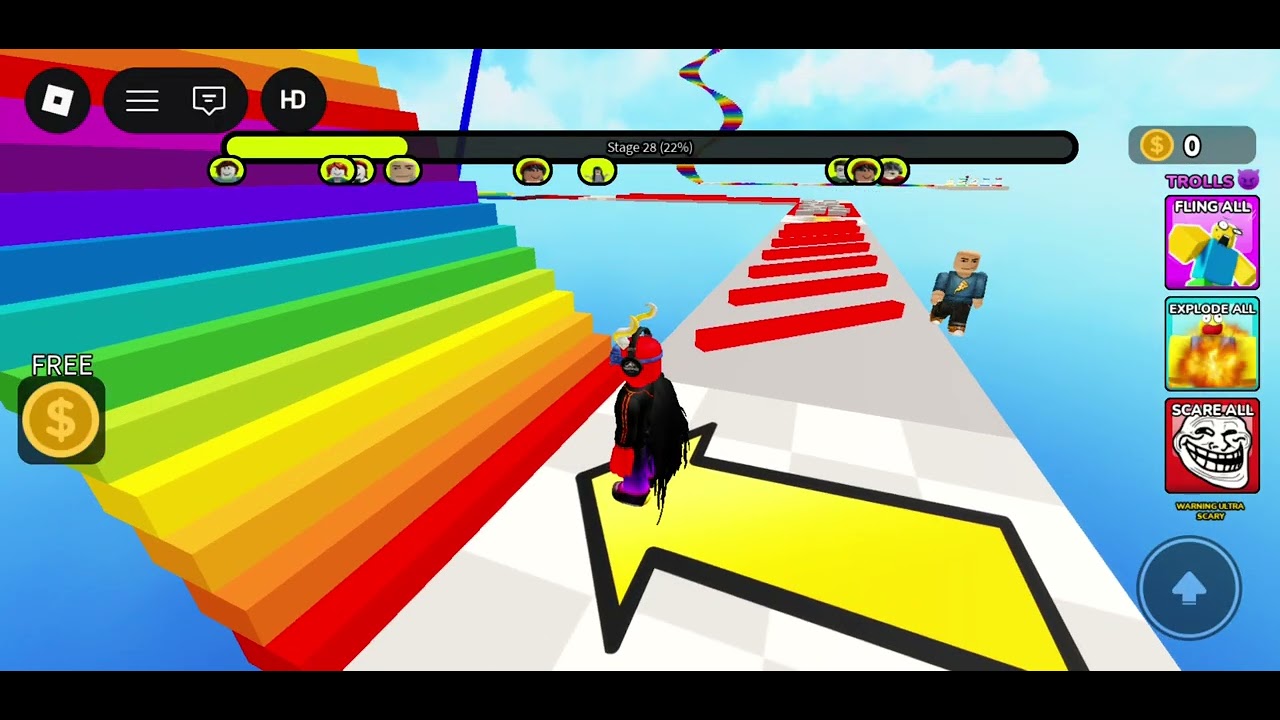 Playing Easy Obby Only 56 Stages
