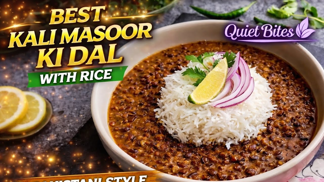 Best Kali Masoor Ki Dal Recipe | Pakistani Daal Chawal | Easy & Delicious Lentils #BlackLentils