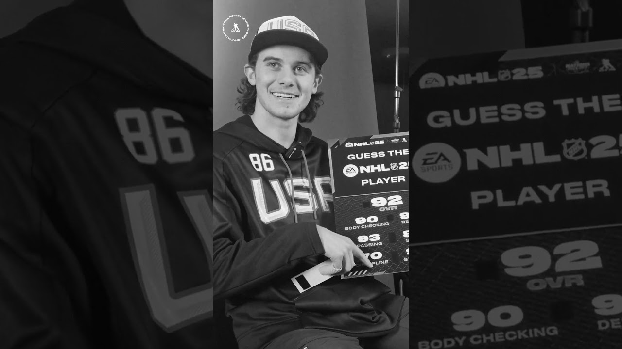 Guess the #NHL25 Player at #4Nations with Jack Hughes
