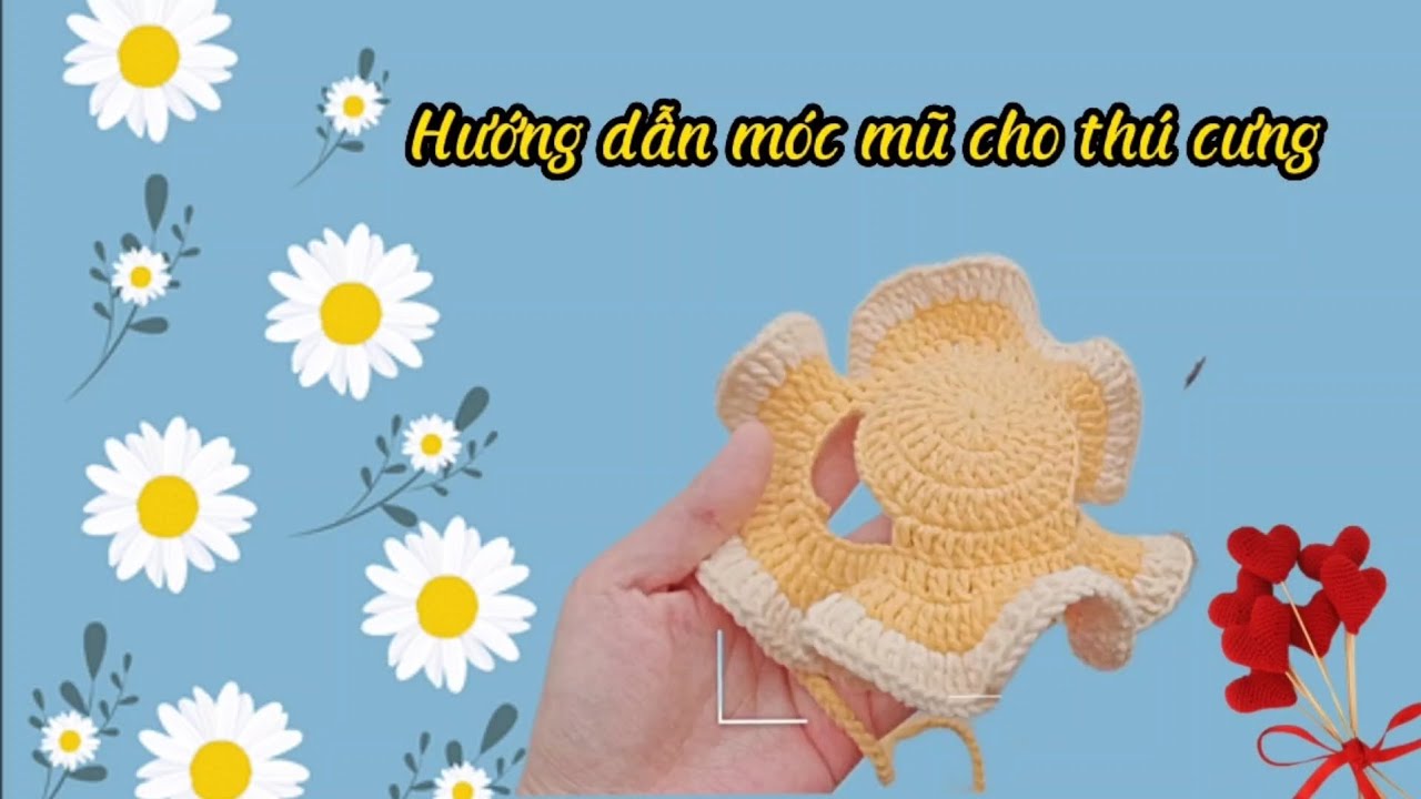 Móc mũ xinh cho cún cưng ♡ dễ làm lắm luôn nè.