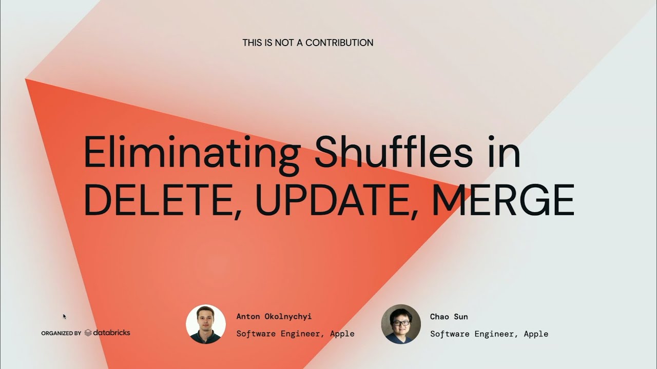 Eliminating Shuffles in Delete Update, and Merge