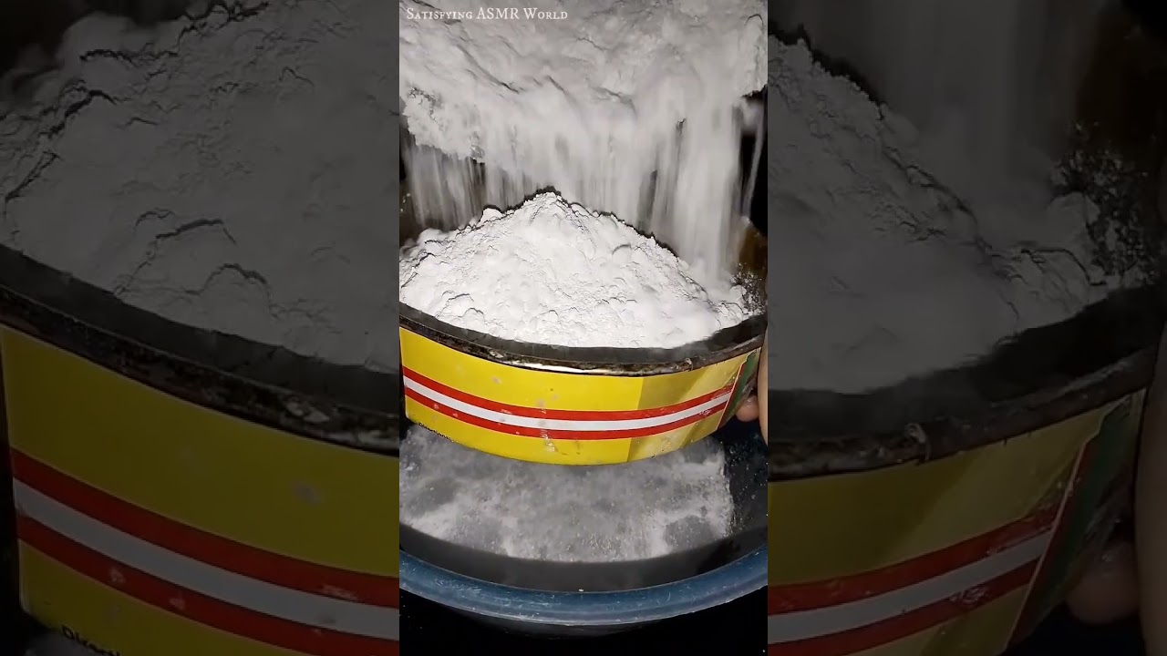 Hydrophobic Gym Chalk Sifting #shorts #explorepage #experiment #short