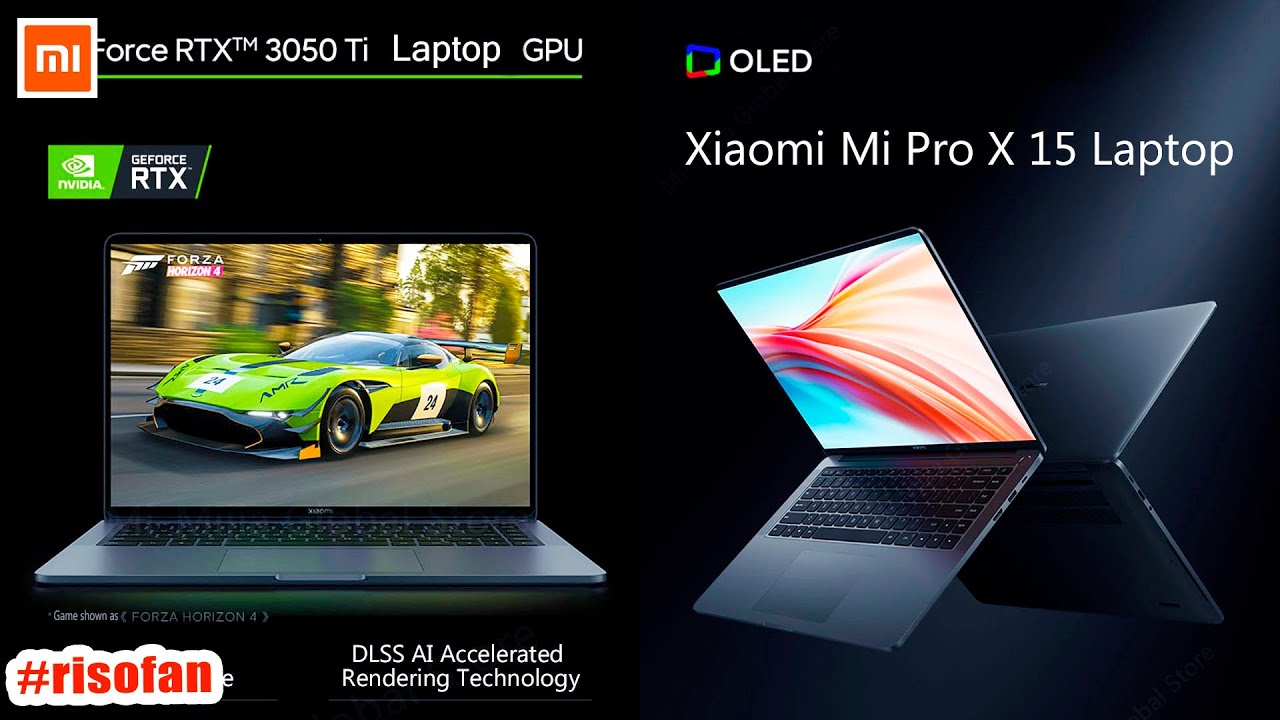 GLOBALNY Xiaomi Mi Laptop Pro X 15 i7-11370H 512 GB ROM RTX 3050 Ti 3.5K E4 OLED.