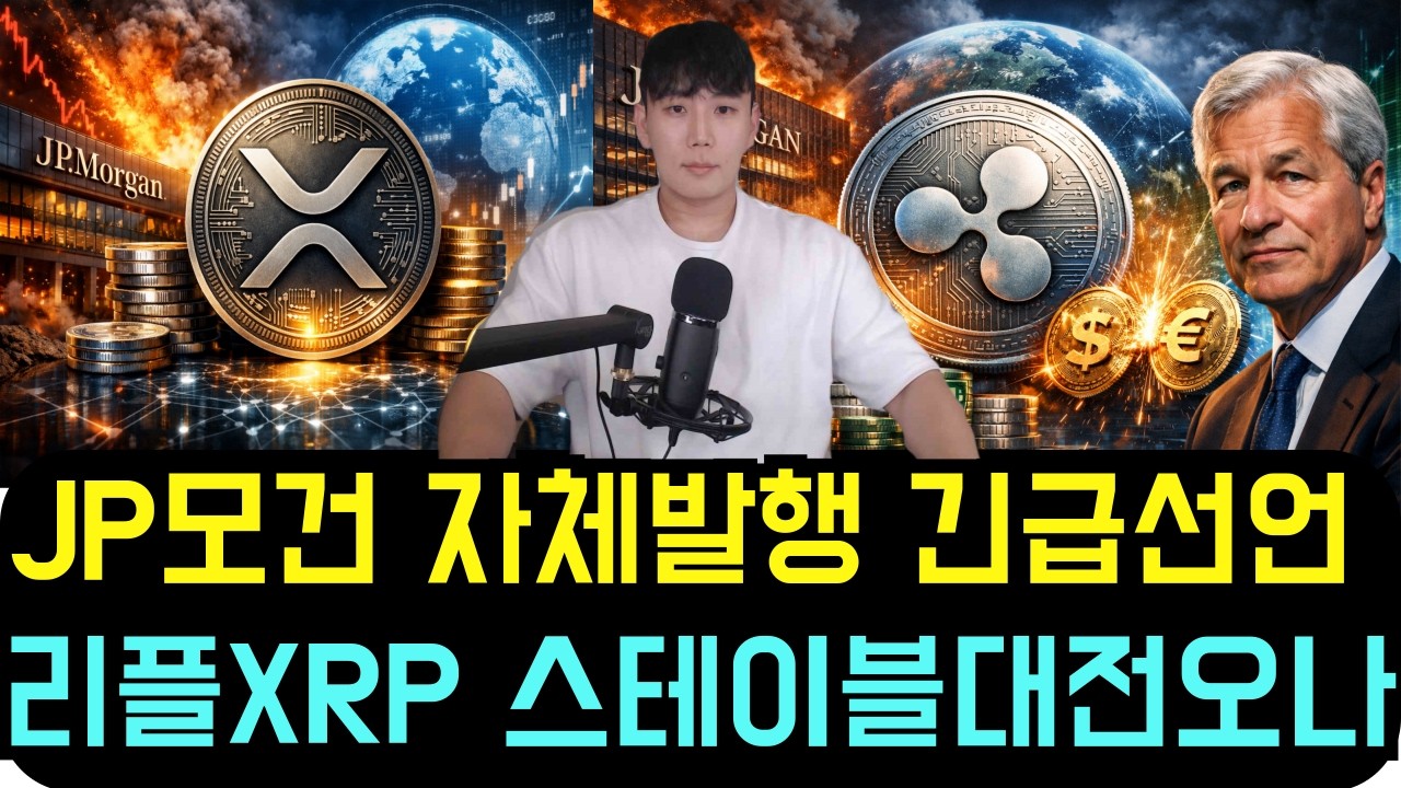 [리플 XRP] JP모건 자체 발행 긴급선언 2026 전세계 스테이블대전 시작되나