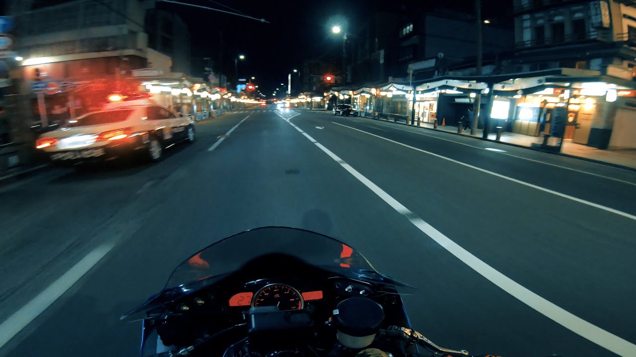 Kyoto City Night Ride| YAMAHA YZF-R6 [PURE SOUND]