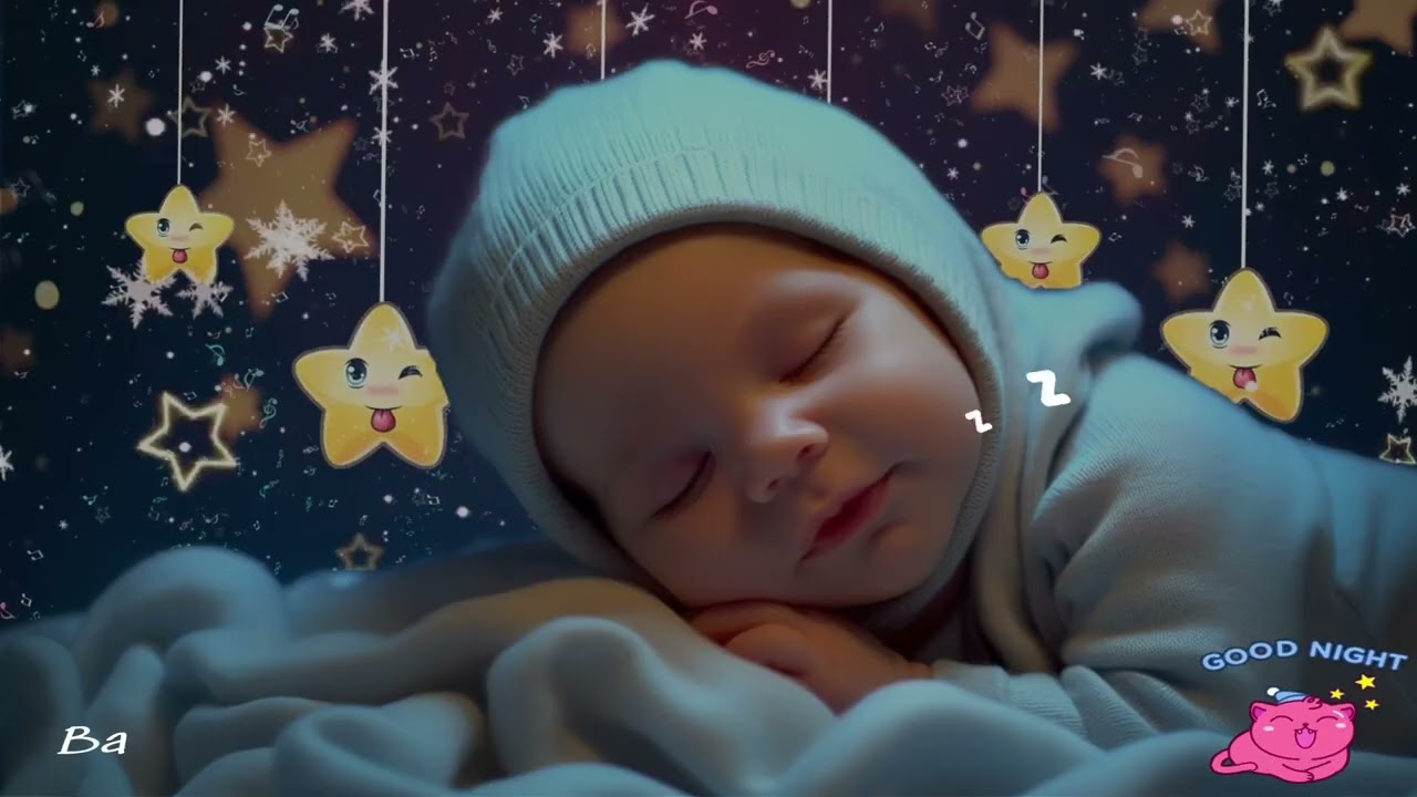 Sleep in 3 Minutes 💤 Baby Lullaby by Mozart & Brahms 🌙 Calm Music for Crying Babies
