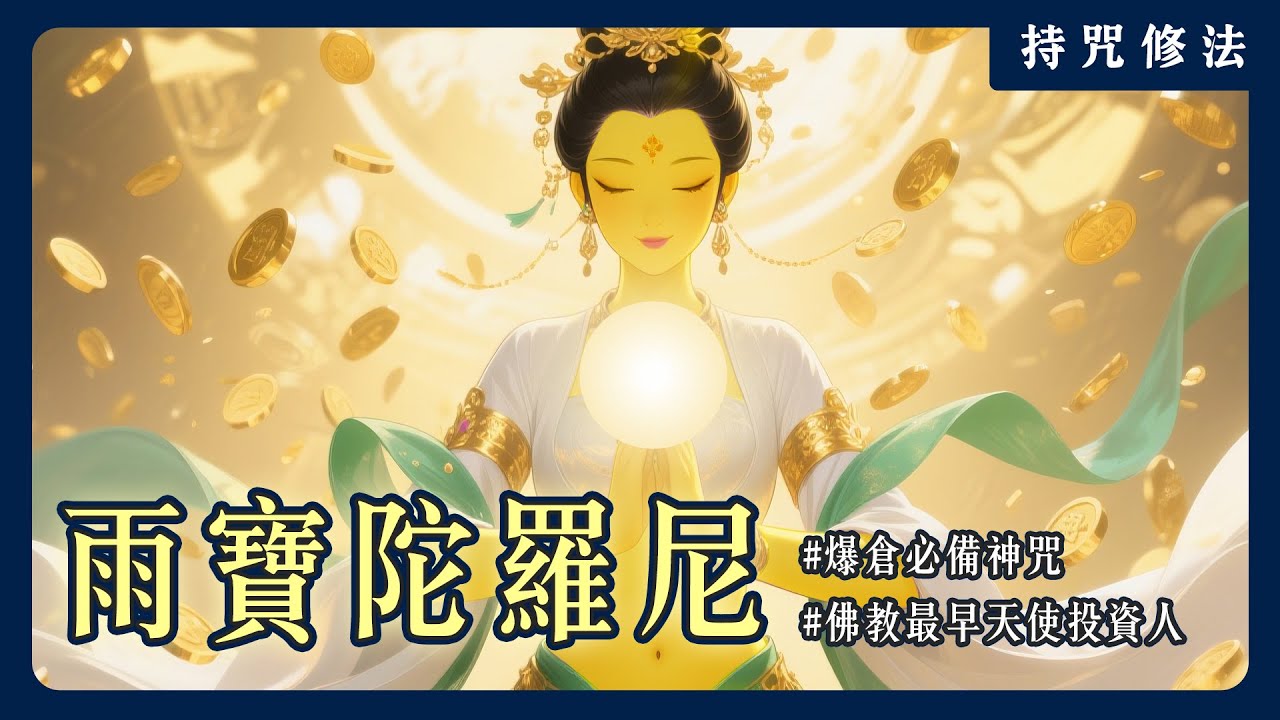 想知道怎麼讓「錢從天上掉下來」嘛！為何《雨寶陀羅尼》被稱致富核心？｜持咒修法系列