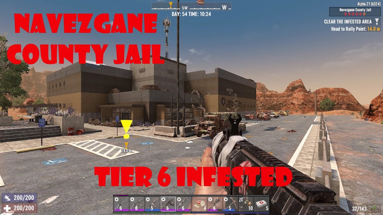 Navezgane County Jail | Tier 6 Infested Quest | Alpha 21