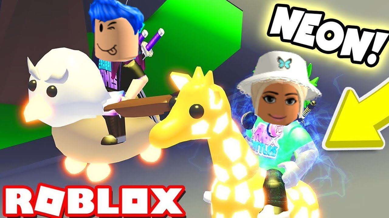 LAVER NEON PET?! - Adopt me (Dansk Roblox)