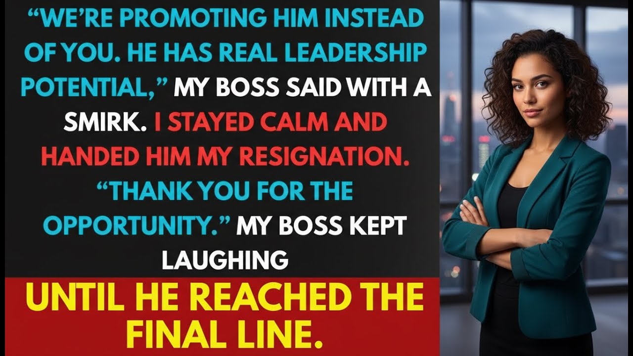 Boss Promoted a Lazy Nephew Instead of Me. But Then He Saw the Last Line of My Resignation