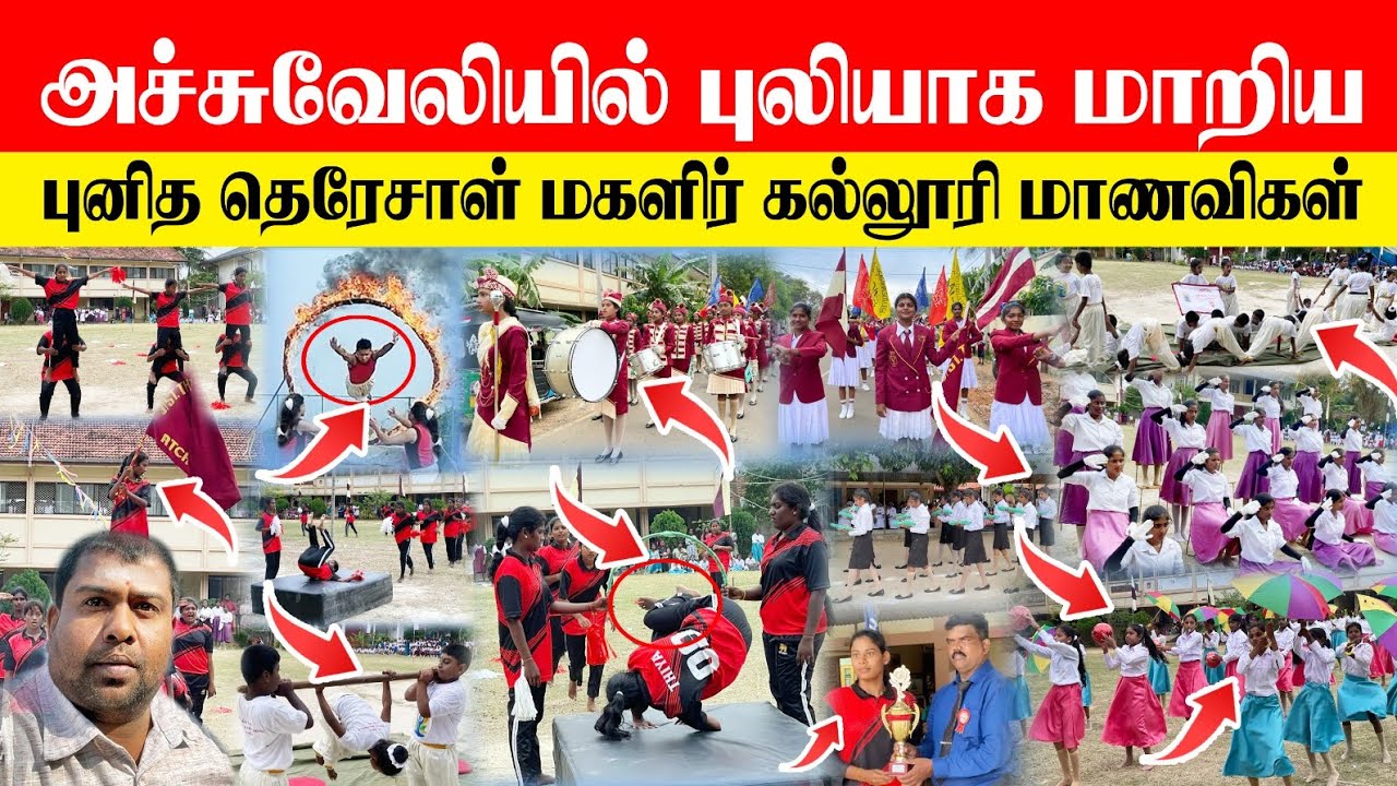 🔴 அச்சுவேலியில் திடீரென புலியாக மாறி அசத்திய பெண்கள்  பாடசாலை மாணவிகளின் கண்கவர் நிகழ்வு