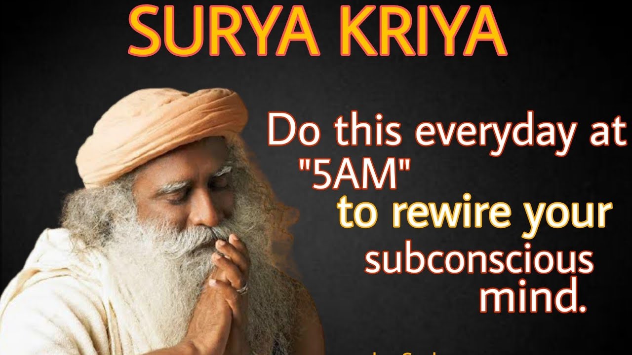 Surya Kriya | Reprogram your mind | Surya Kriya benefits | Sadhguru 🔥🔥
