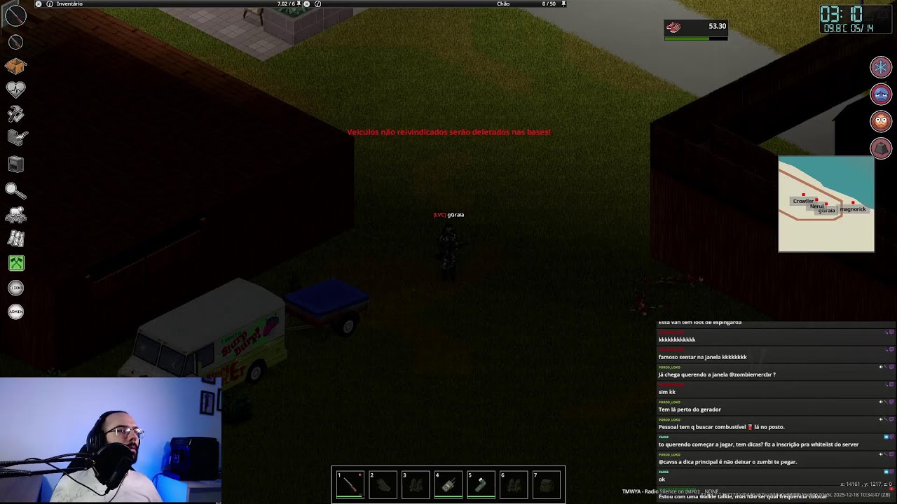 🔴 Project Zomboid | B42.13.1 | MP | Servidor Graia ON! | Dia 22 |