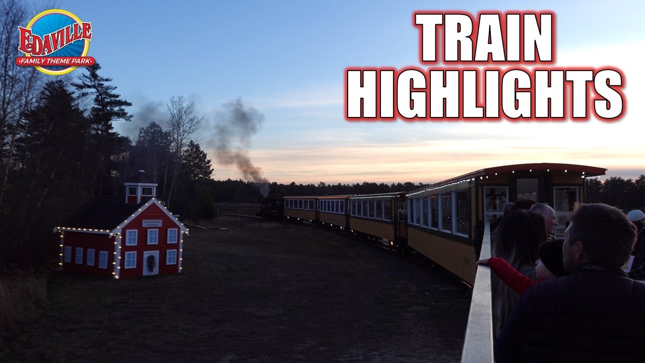 Train POV Highlights (Day), Edaville Family Theme Park | Non-Copyright