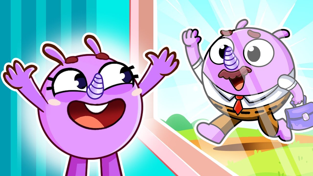 Hooray! Dad's Back From Work! Let's Play Together With Daddy! | Family Cartoons & Nursery Rhymes