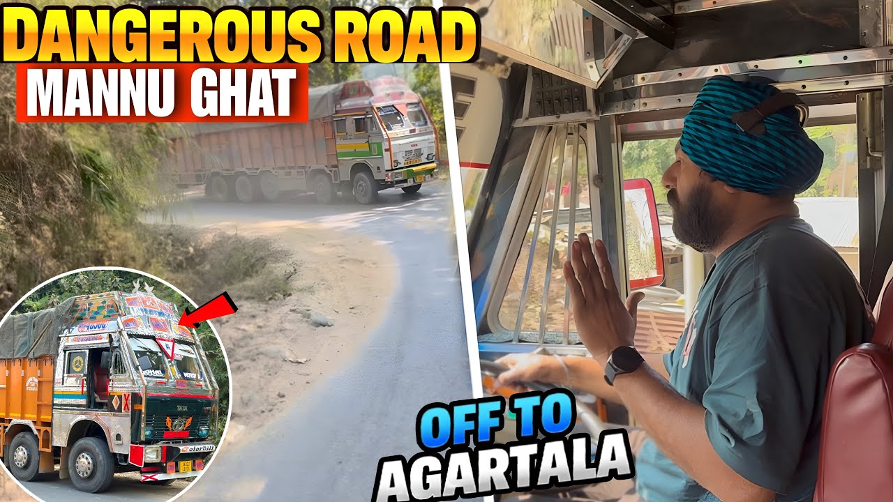 Finally truck load kar kai nikal gye🙏dangerous road mannu ghat😱#punjabivlogs #truckesvlogs #driver🚚