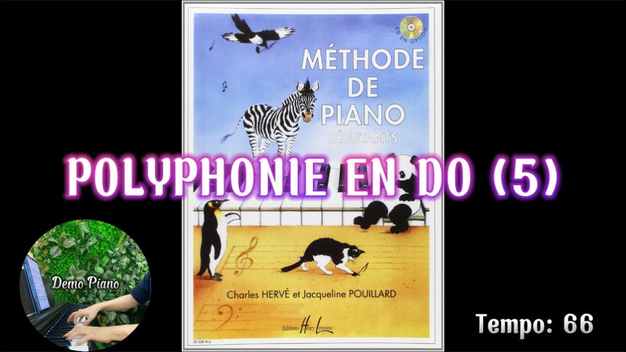 POLYPHONIE EN DO 5 (19) | Methode de Piano - Débutants