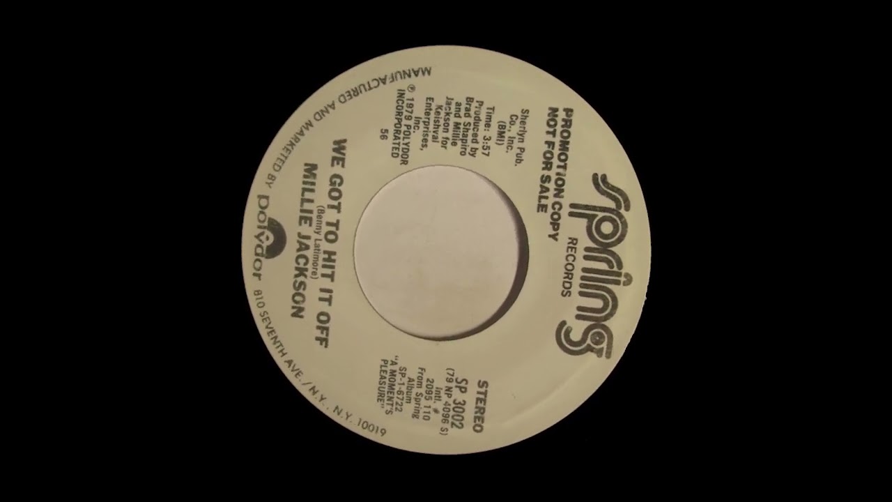 Millie Jackson - We got to hit it off (Greck B Edit)