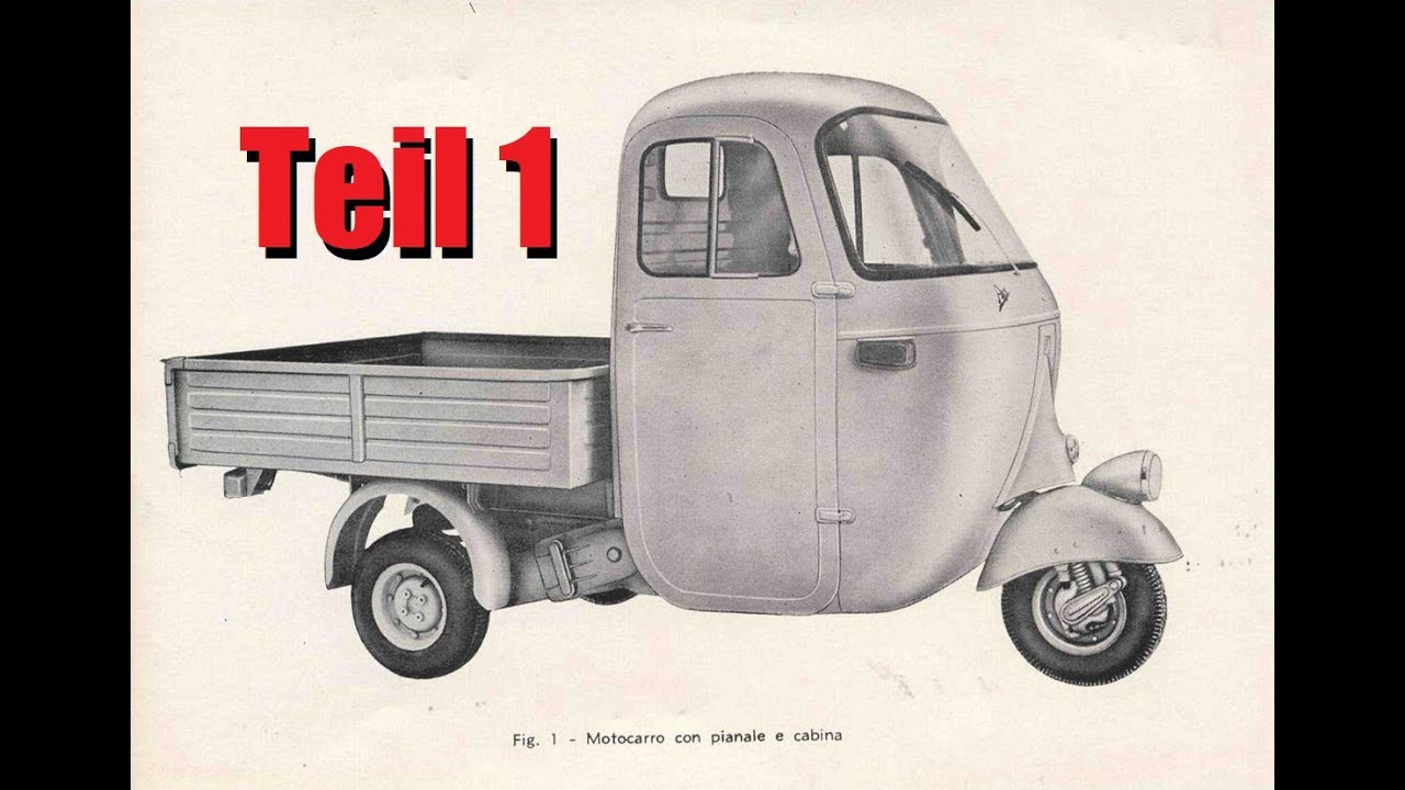 Piaggio Ape Ac4 Faro Basso Restauration Teil 1 -Die Apeschrauber