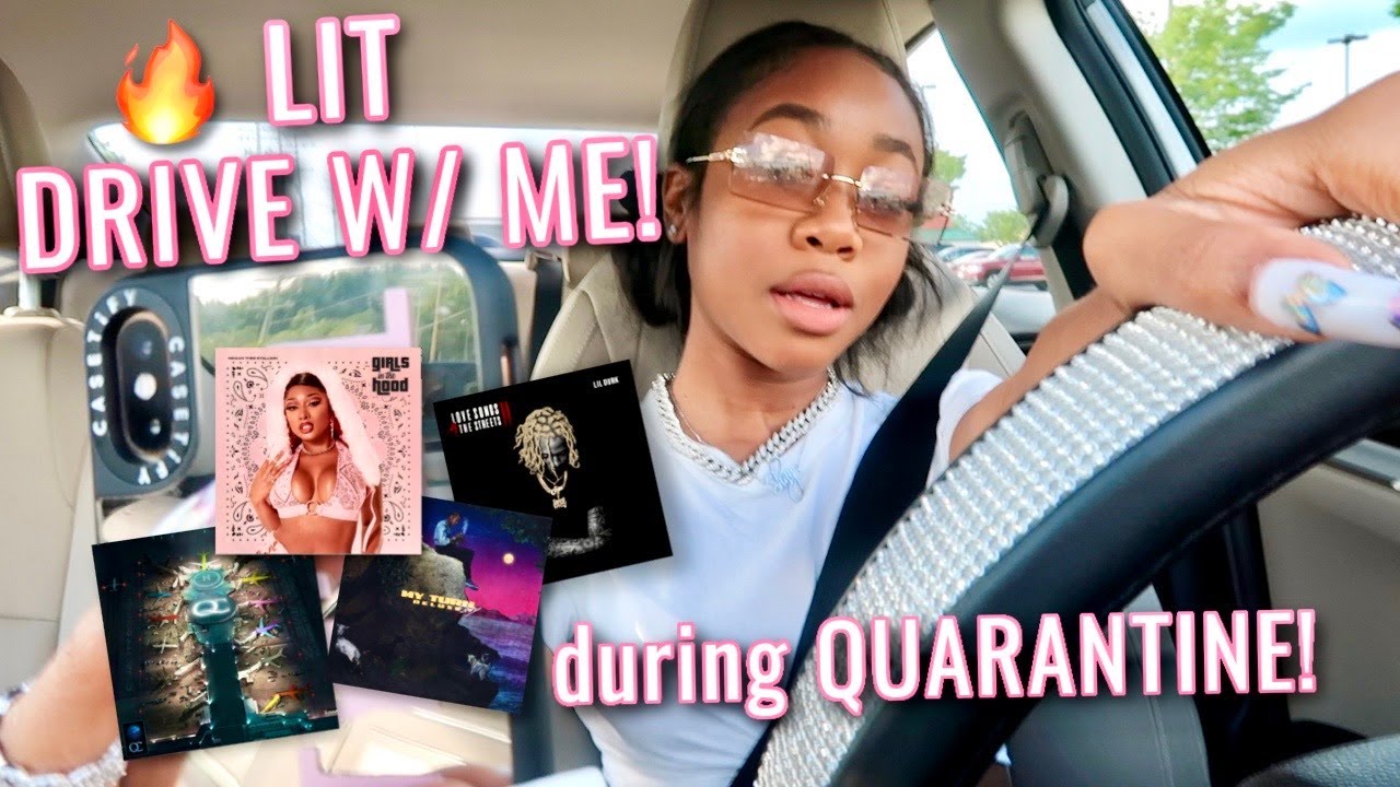 LIT DRIVE W/ ME | LIT PLAYLIST + RUNNING ERRANDS!