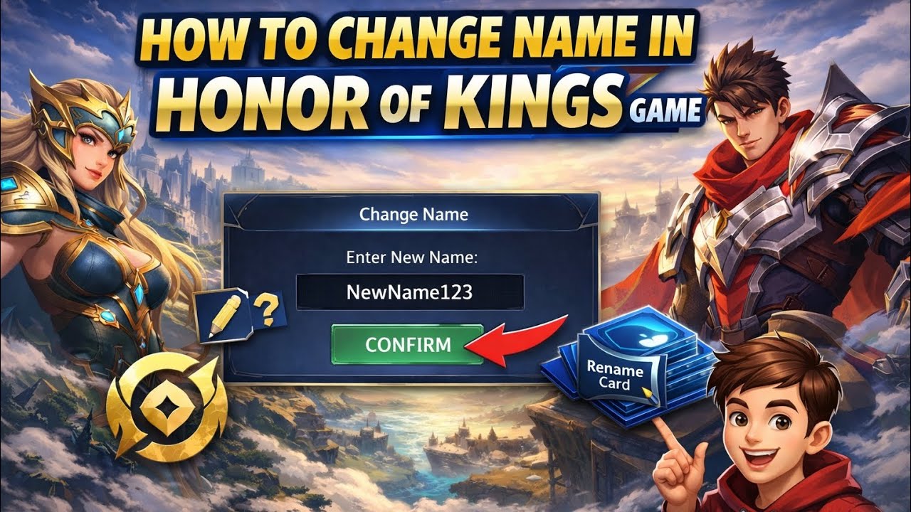 How to change name in Honor of kings | go through this video | #honorofkings #honorofkingsindia