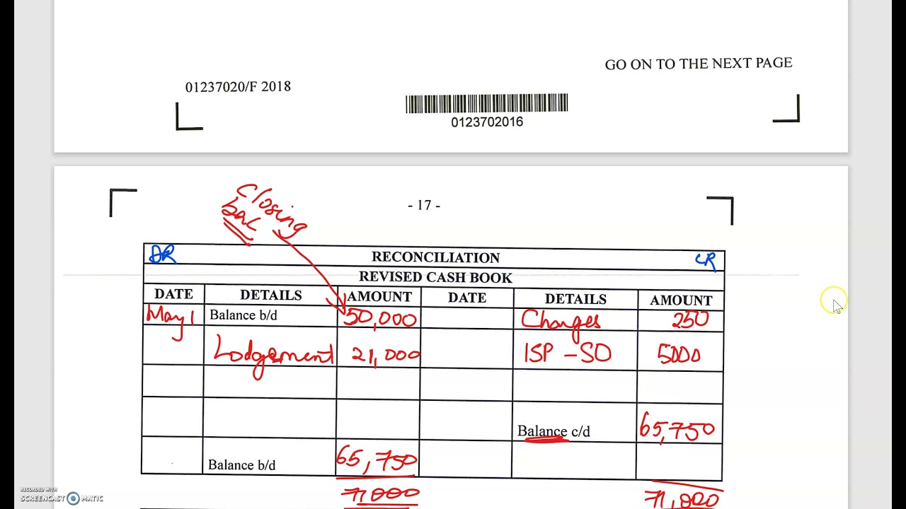 Revising/Updating the Cash Book before Preparing the Bank Reconciliation Statement
