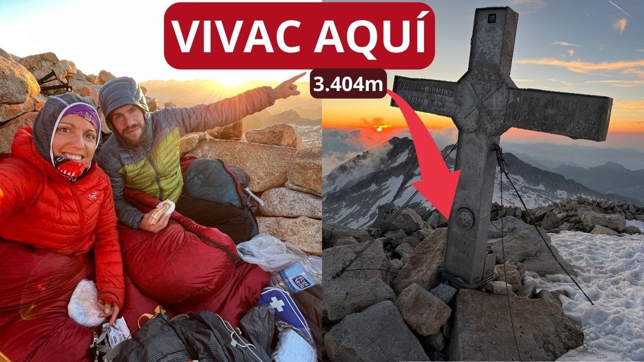 VIVAC SOLOS en el ANETO: Dormimos sobre la NIEVE