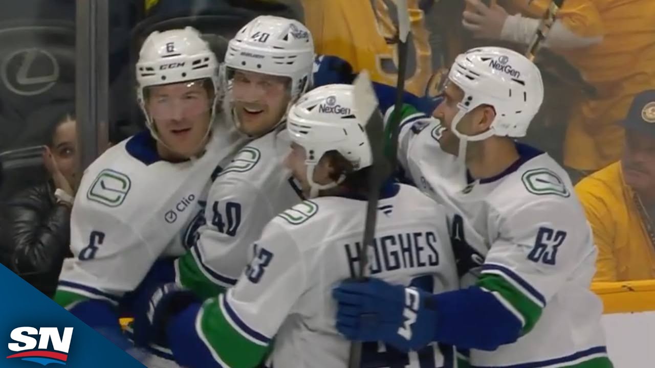 Canucks' Boeser Sinks Predators With Last-Second Overtime Winner