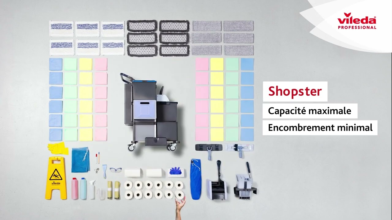 Vileda Professional Shopster – Le chariot de nettoyage compact et intelligent