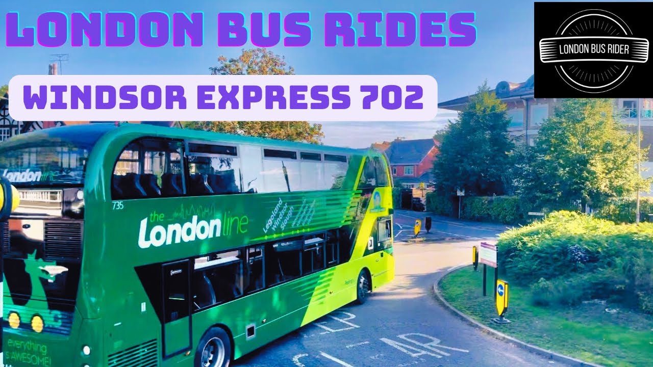 🚌🌦️☀️ London to Windsor Castle: Express Bus 702 Adventure on a Rainy-to-Sunny Day! 🚏👑