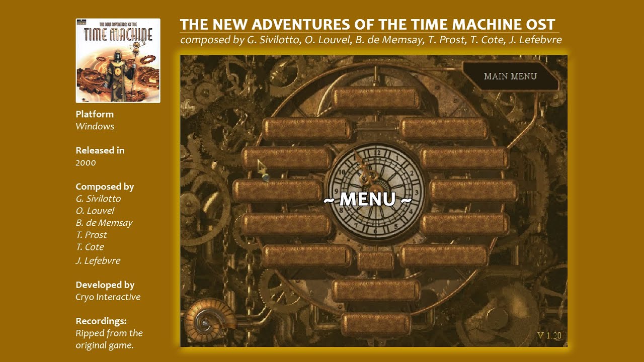 The New Adventures of the Time Machine Soundtrack (PC-WIN)