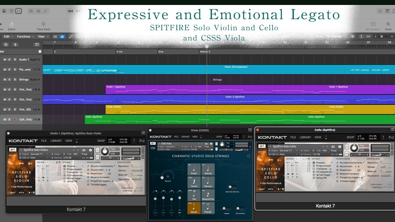 Spitfire Solo Violin and Cello | Expressive and Emotional Legato | Quintet for Piano and Strings