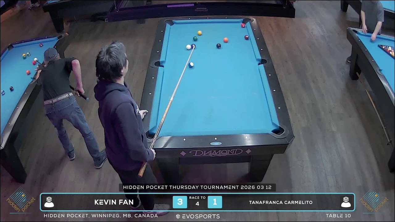 KEVIN FAN vs TANAFRANCA CARMELITO - HIDDEN POCKET - TABLE 10 | EvoSports