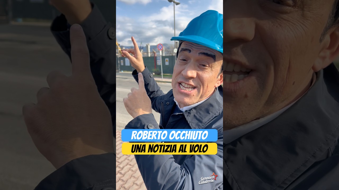 Il  &ldquo;mio&rdquo; Roberto Occhiuto lancia una notizia al&hellip;Volo. #calabrese #calabria #reggiocalabria